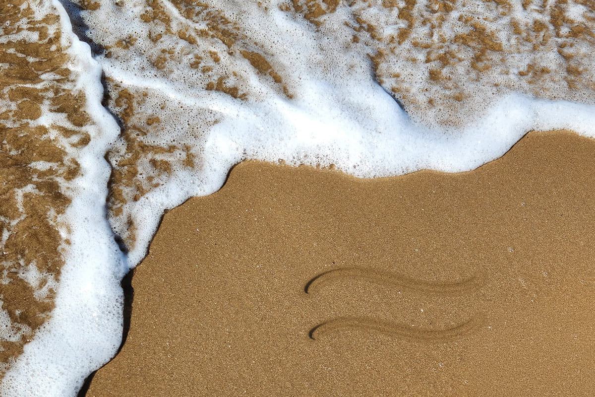 Tidal image representing the journey of design